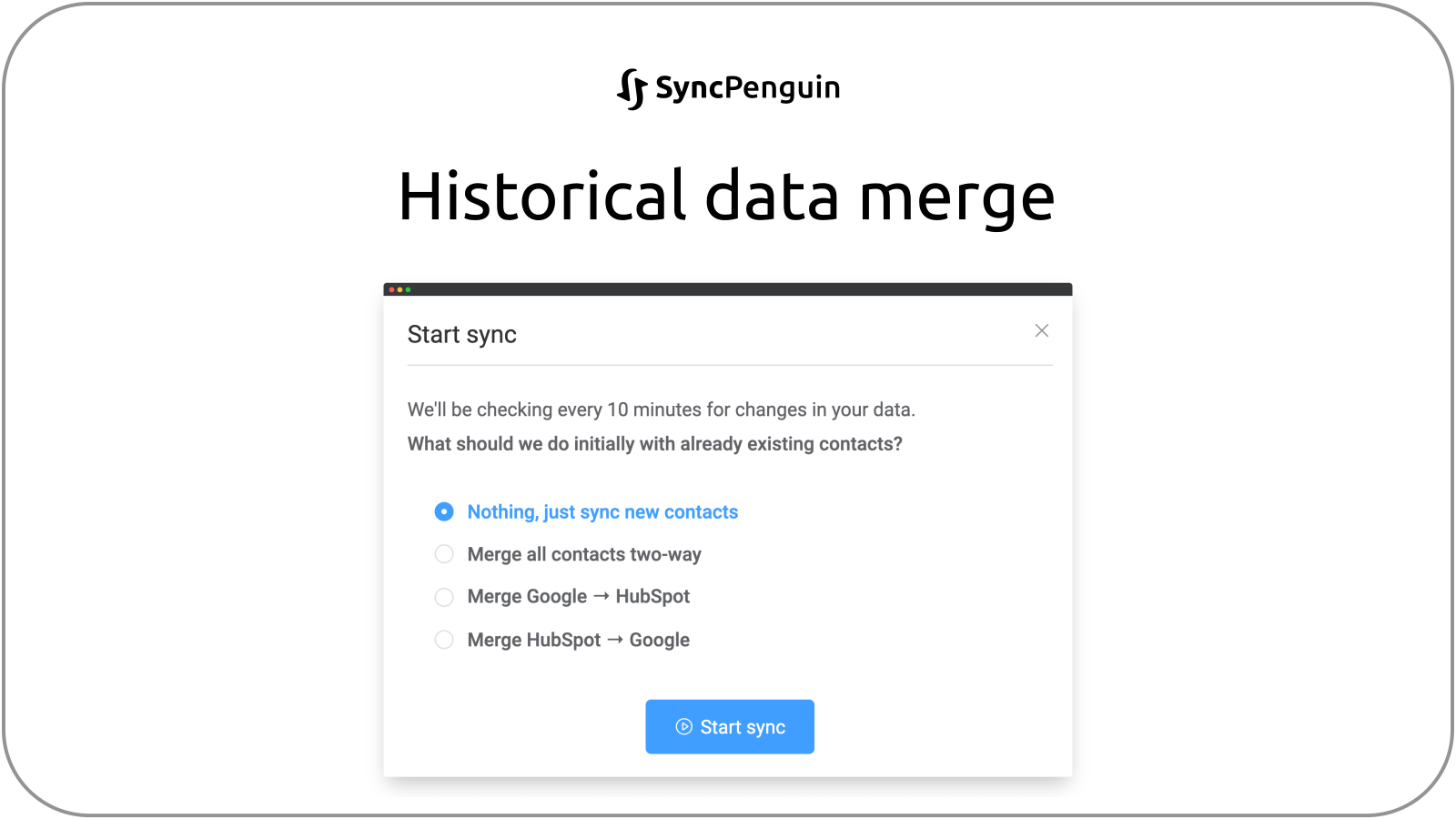 Merge historical data